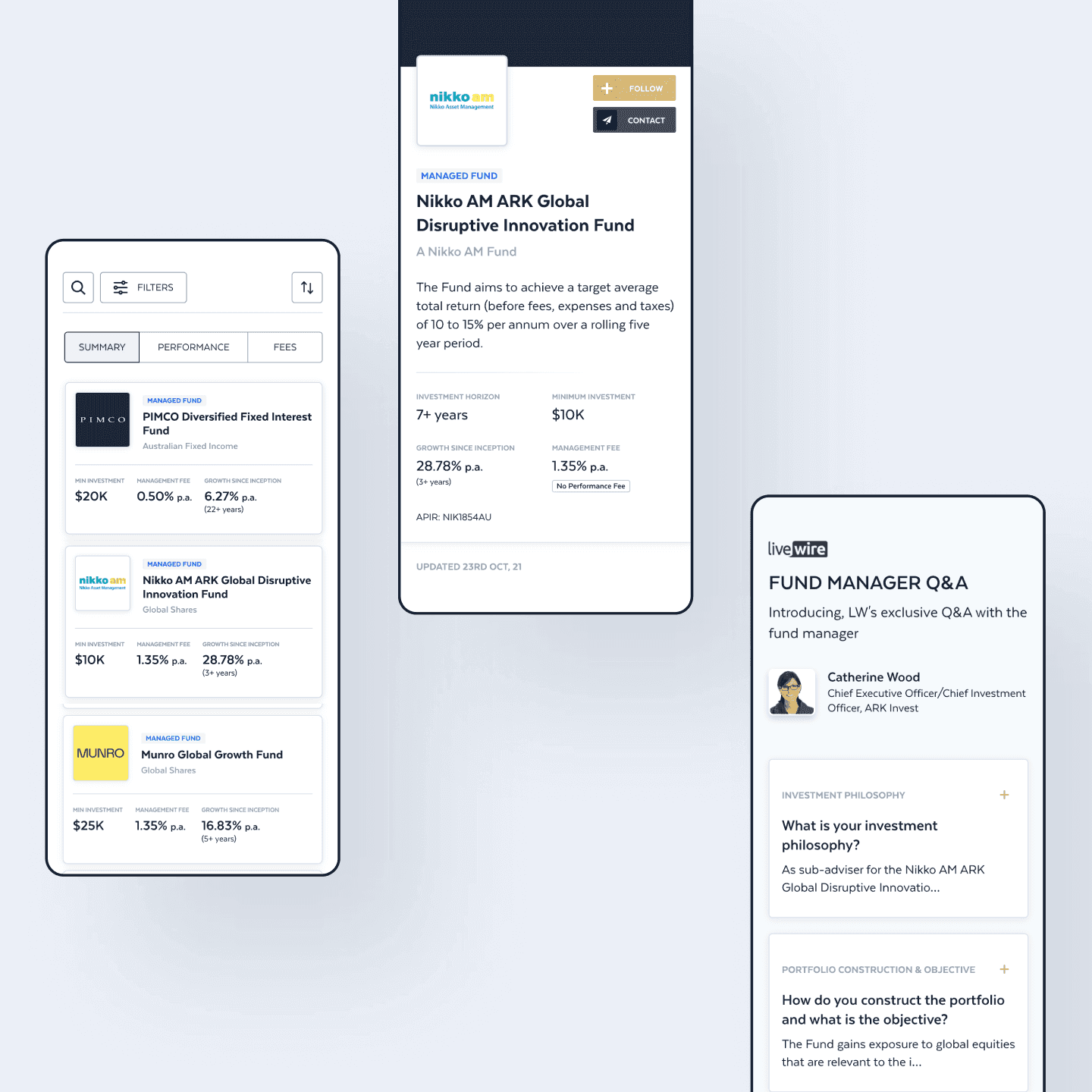 Livewire: Fund marketplace