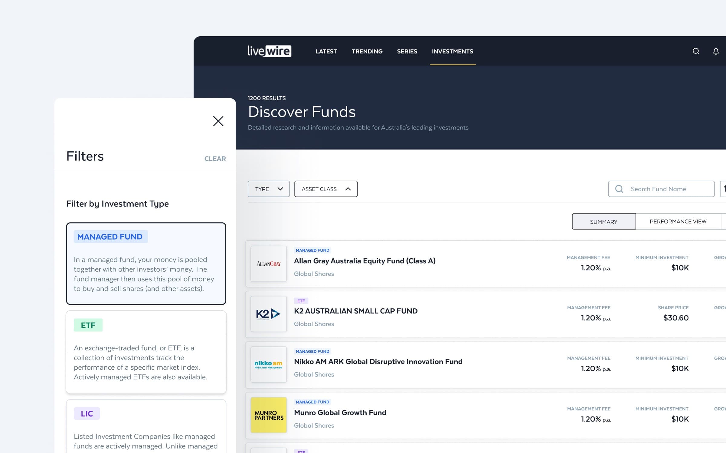 Fund detail